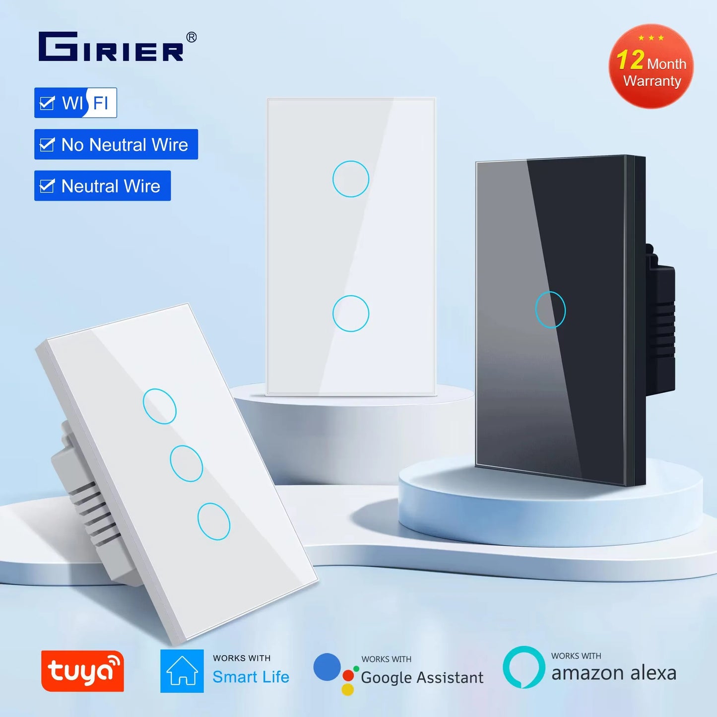 GIRIER SmartTouch WiFi Switch