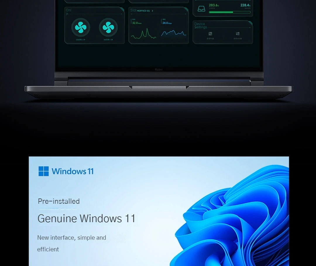 (UP to 96G+4TB)Xiaomi Redmi G Pro Game Laptop 2024 Intel Core i9 i7 Notebook RTX4060 32G-96G DDR5 + 2TB-4TB SSD Gaming Computer