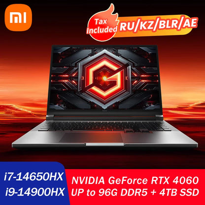 (UP to 96G+4TB)Xiaomi Redmi G Pro Game Laptop 2024 Intel Core i9 i7 Notebook RTX4060 32G-96G DDR5 + 2TB-4TB SSD Gaming Computer