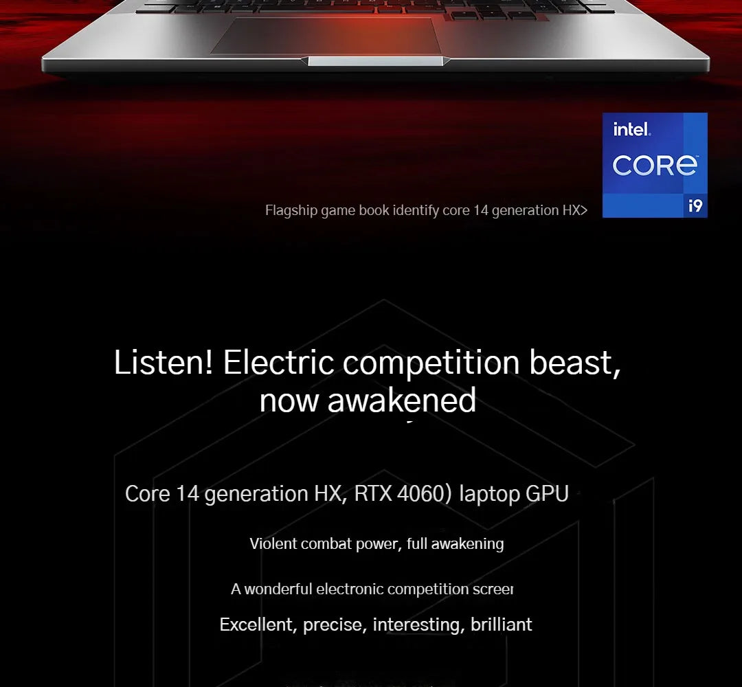 (UP to 96G+4TB)Xiaomi Redmi G Pro Game Laptop 2024 Intel Core i9 i7 Notebook RTX4060 32G-96G DDR5 + 2TB-4TB SSD Gaming Computer