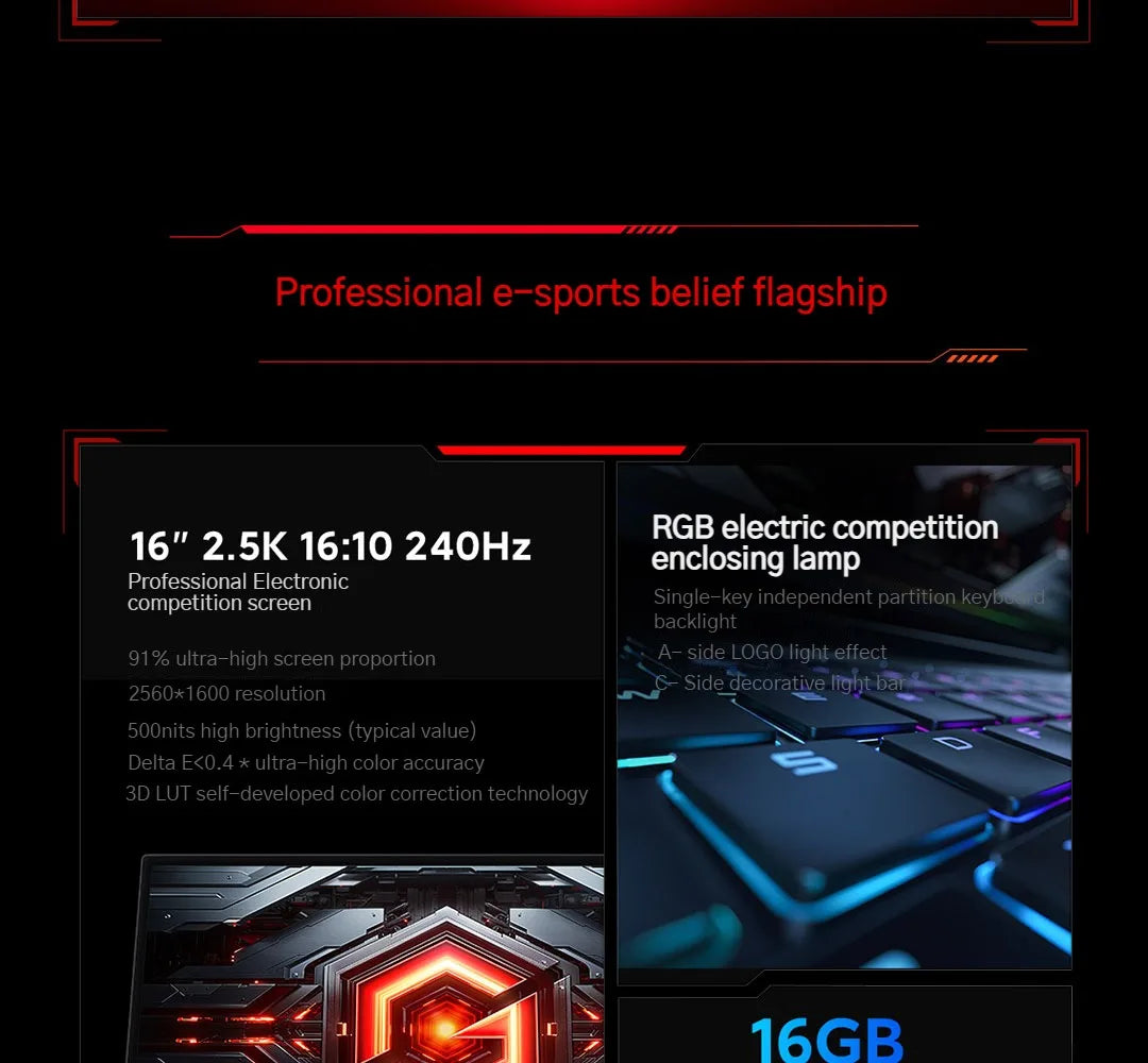 (UP to 96G+4TB)Xiaomi Redmi G Pro Game Laptop 2024 Intel Core i9 i7 Notebook RTX4060 32G-96G DDR5 + 2TB-4TB SSD Gaming Computer